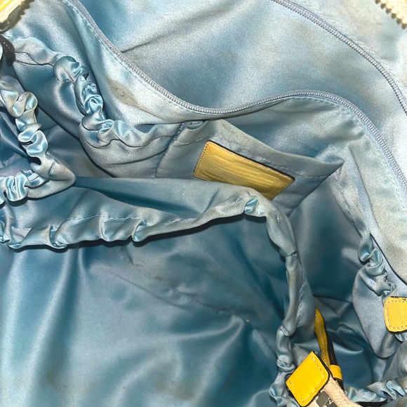 Y2k Coach Large Yellow Patent Leather Bag - Picture 6 of 10